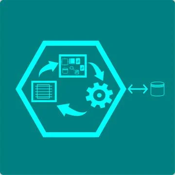 Agent Loop LLM Reasoning Cycle Tool Selection Vector Stockillustratie