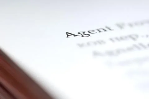 Agent message Foto stock