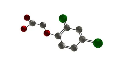 Agent Orange Molecule during Vietnam War over White0 Stock-Illustration