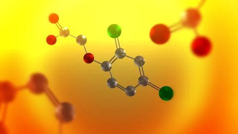 Agent Orange Molecule - Vietnam War Concept0 Stock-Illustration