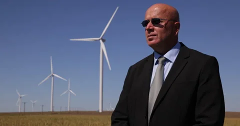 Agent Security Supervisor Protect Wind Turbine Power Plant Industrial Platform 스톡 동영상 58773792