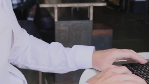 Agent works on Laptop. Stock Footage 74972378