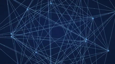 Agentic AI Artificial Intelligence Network With Autonomous Connections Stock Footage 337038523