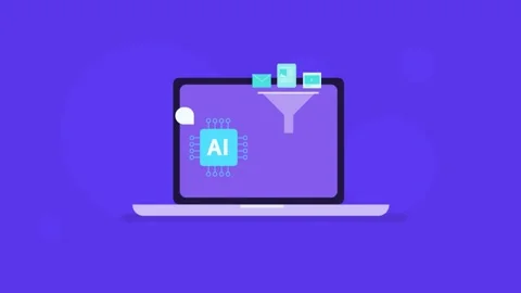 Agentic AI automated data collection and analytics. Stock Footage 340452689