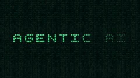 Agentic AI Autonomous Artificial Intelligence System Digital Concept Stockbeeldmateriaal 337038054