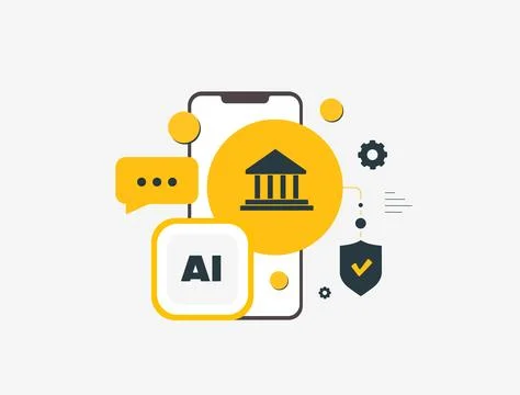 Agentic ai in banking - improving fraud detection and security risk management Illustrazione stock