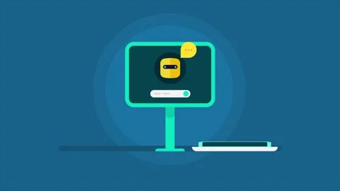 Agentic AI manages and sync content across multi digital devices. 動画素材 340452672