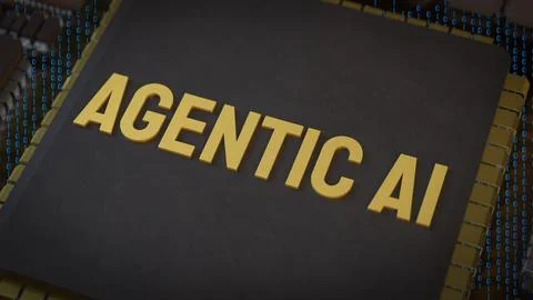 The Agentic ai for technology or it concept 3d Rendering. イラスト素材