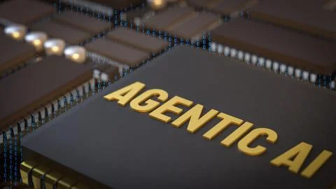 The Agentic ai for technology or it concept 3d Rendering. イラスト素材