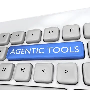 Agentic Tools concept 스톡 일러스트