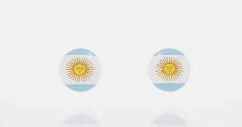 Agertina flag symbol Stock Footage 184829447