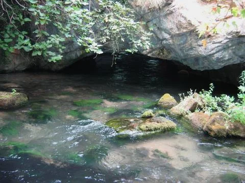 Aggitis cave Drama Greece 스톡 사진