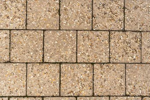 Aggregate concrete pavement texture Stockfoto's