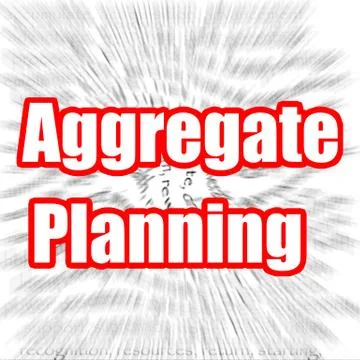 Aggregate Planning Stock Illustration