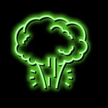 Aggregate state water neon glow icon illustration Stock Illustration