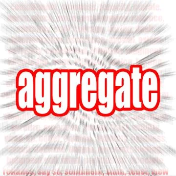 Aggregate word cloud Stock Illustration