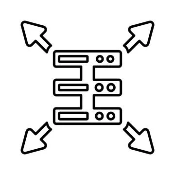 Aggregator Icon. Illustrazione stock