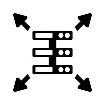 Aggregator Icon. Illustrazione stock