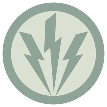 Aggression icon on a round green background Stock Illustration
