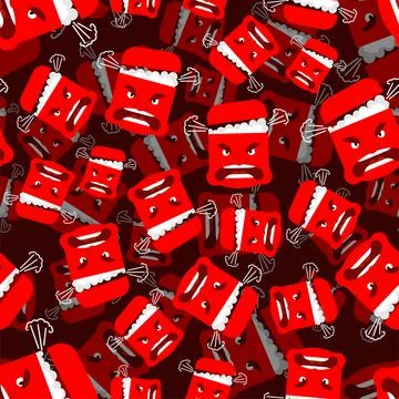 Aggression pattern seamless. Anger background. wrath texture Stock Illustration