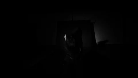 Aggressive and violent movement performed by solo modern dancer Stock-Footage 98671893