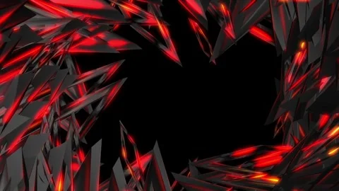 Aggressive Animation of Sharp Sparkling Needles for the Background Stock Footage 247180467