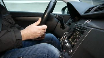 The aggressive driver signals. Close-up Stock Footage 86063102