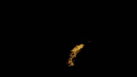 Aggressive Expanding Fireball Atmospheric Layer on black background Stock Footage 328265131