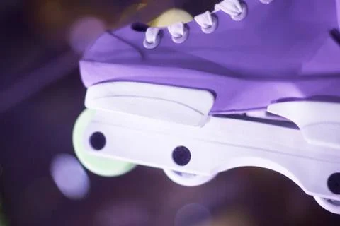 Aggressive inline free skates Stock-Fotos