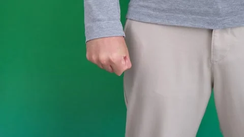 Aggressive man fist Stock Footage 277933110