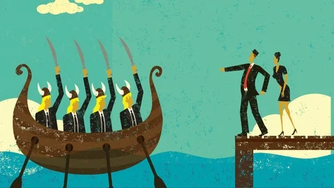 Aggressive New Competitors Stock Footage 93554689