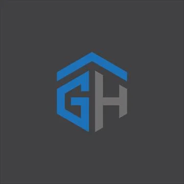 AGH Letter monogram Initial Logo Design Template Vector Illustration. AGH e.. Stock Illustration