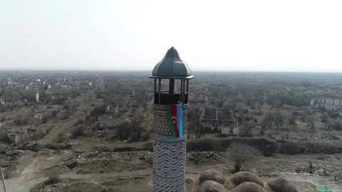 Aghdam, Cuma Mosque in Karabakh 스톡 동영상 216786294