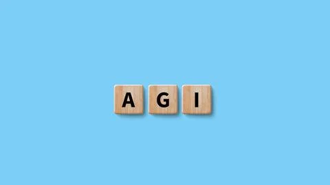 AGI concept, Artificial general intelligence, AI knowledge learning technol.. Foto stock