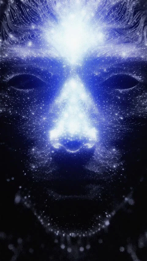 AGI face loop animation 4K  Stock-Footage 334760095