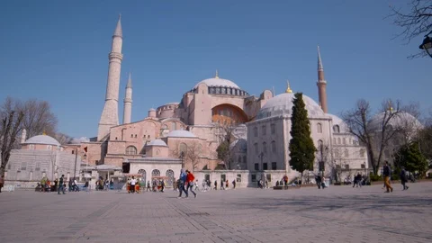 Agia Sofia Mosque Museum Stock Footage 126146681