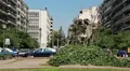 Agias Sofias Square near temple of Hagia Sophia in Thessaloniki, Greece HD Footage