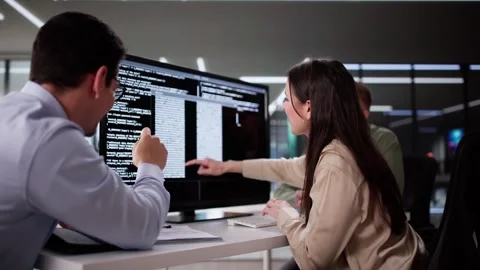 Agile Coding Of Computer Software Stock Footage 308739780