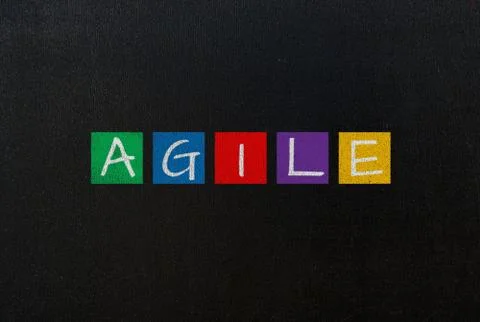 Agile concept Fotos Stock