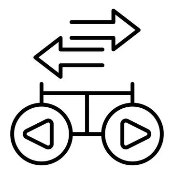 Agile data icon outline vector. Vuca ambiguity Illustrazione stock