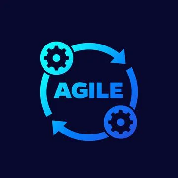 Agile development method vector icon Stock Illustration