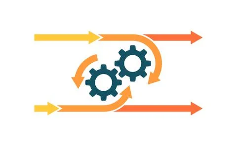 Agile growth and development process Stock Illustration