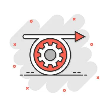 Agile icon in comic style. Flexible cartoon vector illustration on white isol イラスト素材
