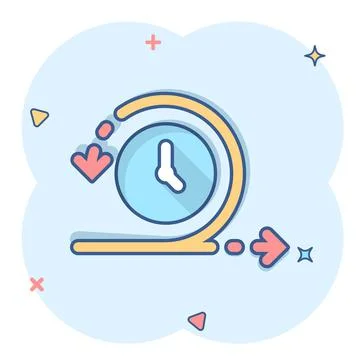 Agile icon in comic style. Flexible cartoon vector illustration on white isol イラスト素材