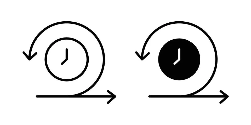 Agile icon silhouette vector set. thin line pack Ilustración de archivo