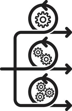 Agile icon vector Stock Illustration