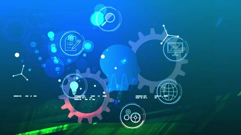 Agile Innovation in Idea and Product Development -  Animated Illustration Stock Footage 329394953