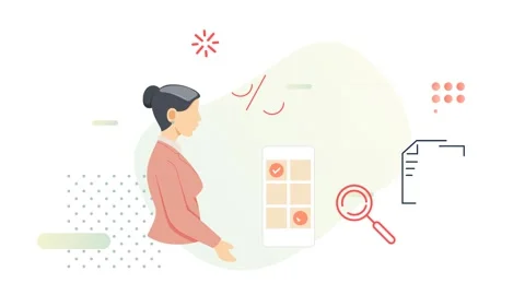 Agile Innovation in Software Development -  Abstract Animated Illustration Stock Footage 314338632