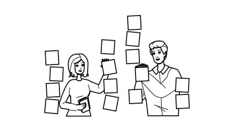 Agile kanban scrum vector Stock Illustration