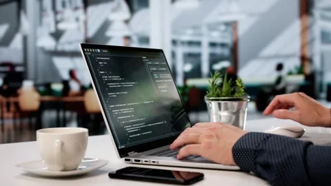 Agile Man Coding Software Stock Footage 313746880